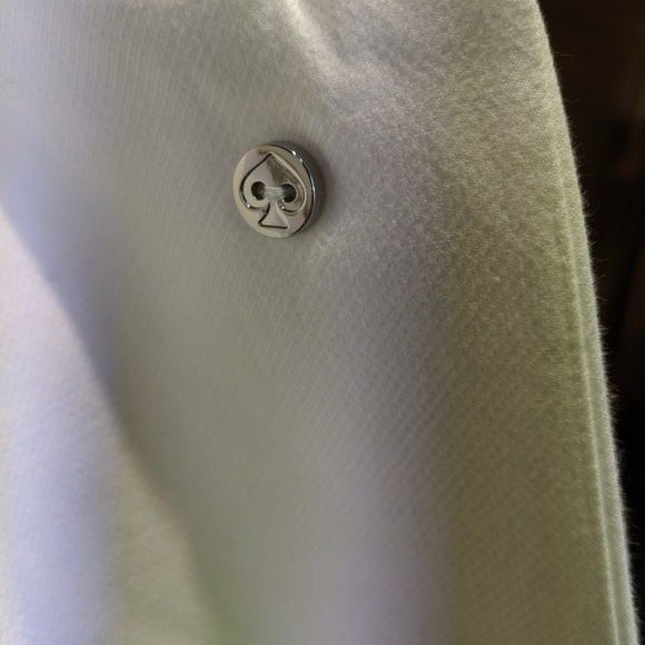 (Sold) Kate Spade NWT White & Gray Pea Coat - Picture 6 of 7